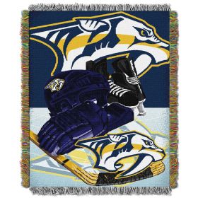 Predators OFFICIAL NHL "Home Ice Advantage" 48"x 60" Woven Tapestry Wall Hanging