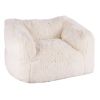 Bean Bag Chair, BeanBag Sofa Chair with Armrests for Adults, Fluffy Plush & High-Density Foam Filling Adult Bean Bag with Zapper