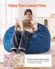 Bean Bag Chair, Round BeanBag Chair with Removable & Washable Cover for Adult