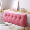 SOGA 100cm Red Triangular Wedge Bed Pillow â€“ Headboard Backrest and Bedside Tatami Cushion, Supportive Pillow for Reading, Relaxing, or Sleeping