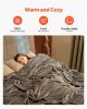 King Size Blanket, 108 x 90 inches, Lightweight and Fuzzy Throw Blanket for Bed, Cozy Grey King Blanket for All Season