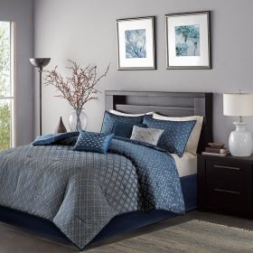 7 Piece Comforter Set (Color: as Pic)